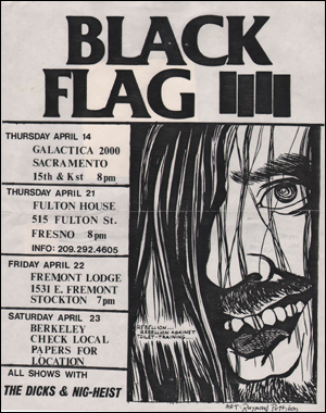[Black Flag Tour Schedule [Rebellion] / Apr. 14 - 23 1983]