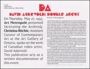 David Askevold : Double Agent