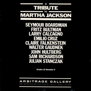 A Tribute to Martha Jackson