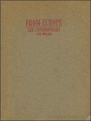 From Europe 1977 : Art Contemporary