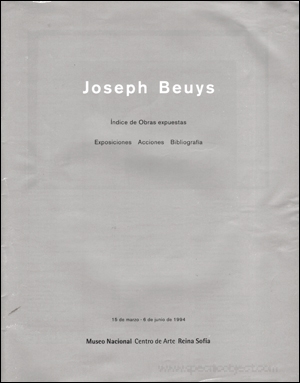 Joseph Beuys : Índice de Obras expuestas