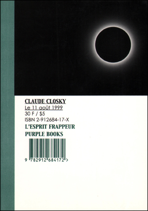 Claude Closky : Le 11 août 1999