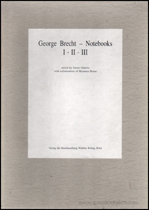 George Brecht : Notebooks I, II, III
