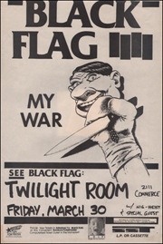 [Black Flag at the Twilight Room / Fri. Mar. 30 1984]