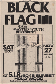 [Black Flag at S.I.R. / Sat. Nov. 27 1982] [Large]