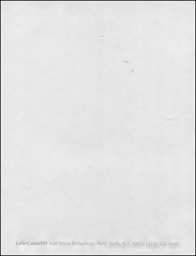 Leo Castelli Letterhead [c. 1980's]