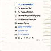 The Museum as Muse Cocktail Napkin