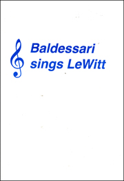 Baldessari Sings LeWitt