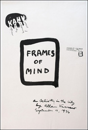 Frames of Mind : An Activity in the City by Allan Kaprow