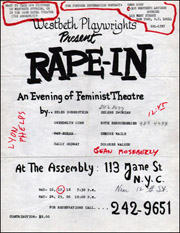 Westbeth Playwrights Present RAPE-IN : An Evening of Feminist Theatre
