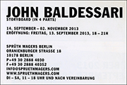 John Baldessari : Storyboard (in 4 Parts)