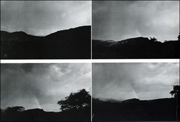 Rain Dance. August 24, 1969. The Riff Valley, East Africa,. (A 3/4 Mile Traveling Piece Documented by 4 Photographs)