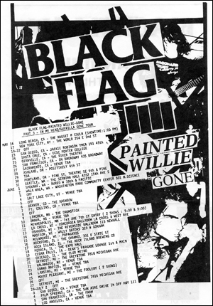 black flag 1986 tour dates