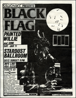 [Black Flag at the Stardust Ballroom / Sat. Jan 11 ] [Texture in Typography]