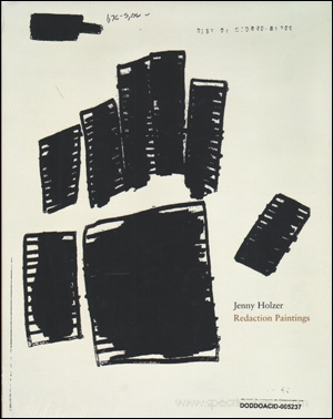 Jenny Holzer : Redaction Paintings