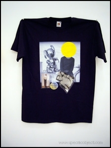 Untitled T-Shirt [Black : Martin Kippenberger / Chris Burden]