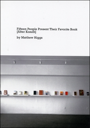 Fifteen People Present Their Favorite Book [After Kosuth]