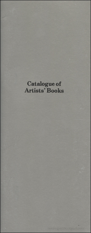 Catalogue of Artists' Books