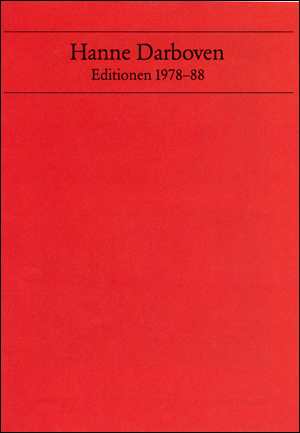 Hanne Darboven : Editionen 1978 - 88
