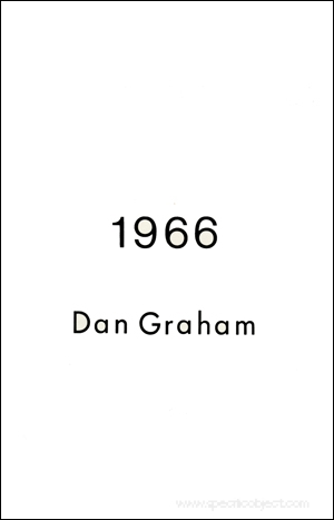 Dan Graham : 1966