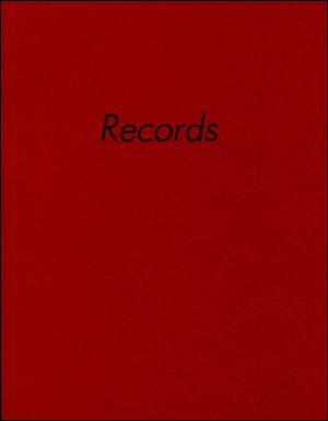 Records (After Ed Ruscha)