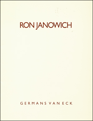 Ron Janowich : Paintings 1986