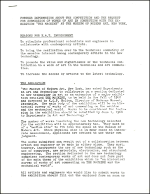 Further Information about the Competition and the Request for Submission of Works of Art in Connection with the Exhibition 