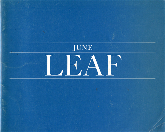 June Leaf : A Retrospective Exhibition