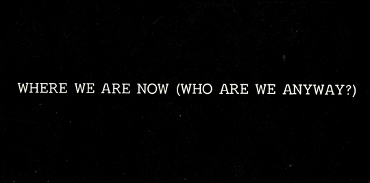 Vito Acconci : Where We Are Now (Who Are We Anyway?)