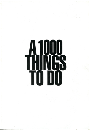 A 1000 Things To Do