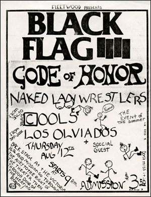 [Black Flag Backstage at the Victoria / Thursday August 12th]