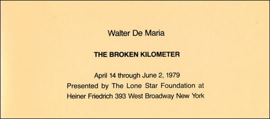 The Broken Kilometer