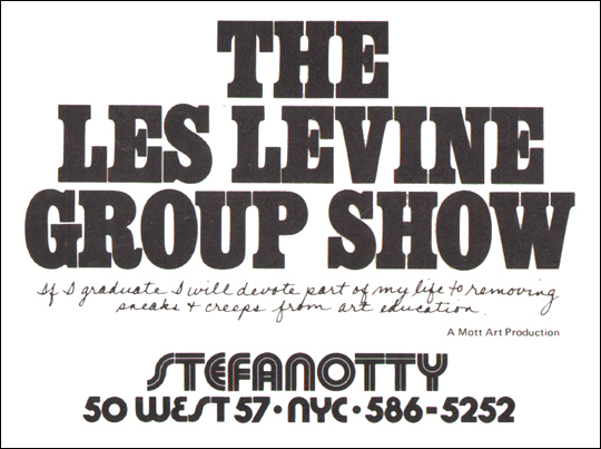 The Les Levine Group Show