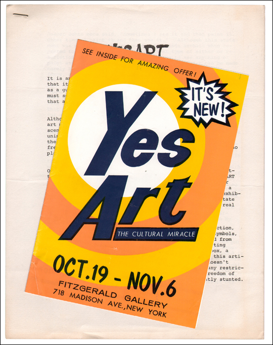 Yes Art : The Cultural Miracle