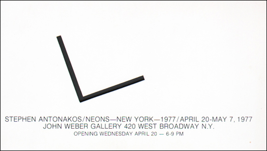 Stephen Antonakos / Neons