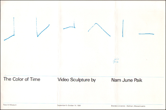 The Color of Time: Video Sculpture by Nam June Paik