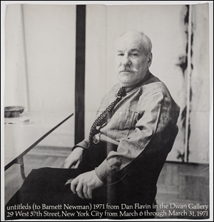 Untitleds (to Barnett Newman) 1971 from Dan Flavin in the Dwan Gallery
