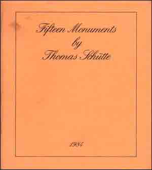 Fifteen Monuments by Thomas Schütte