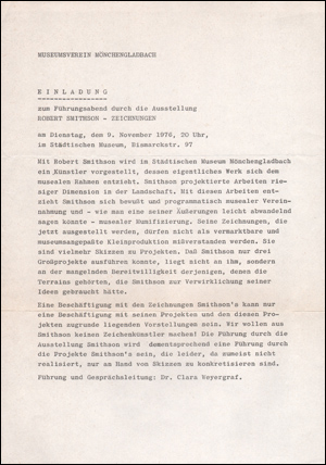 Robert Smithson - Zeichnungen