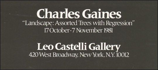 Charles Gaines, 