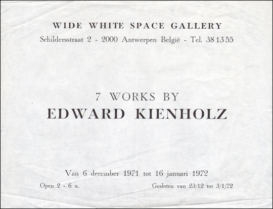 7 Works by Edward Kienholz