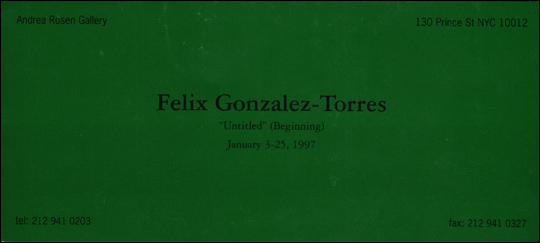 Felix Gonzalez-Torres : 