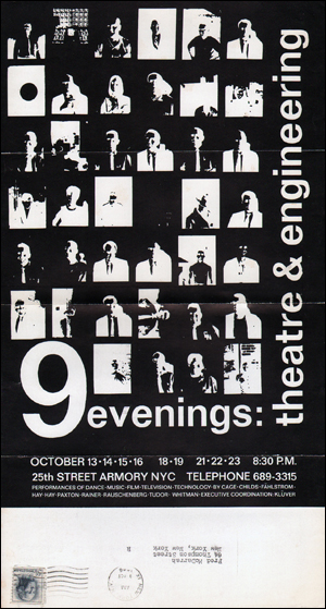 9 Evenings : Theatre and Engineering,  Flyer / Ticket Order Form