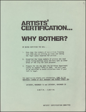 Artists' Certification... Why Bother?