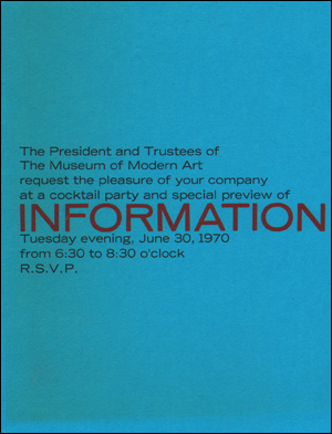 Invitation to a Cocktail Party and Special Preview of Information