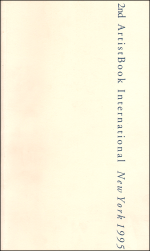 2nd ArtistBook International : New York, 1995