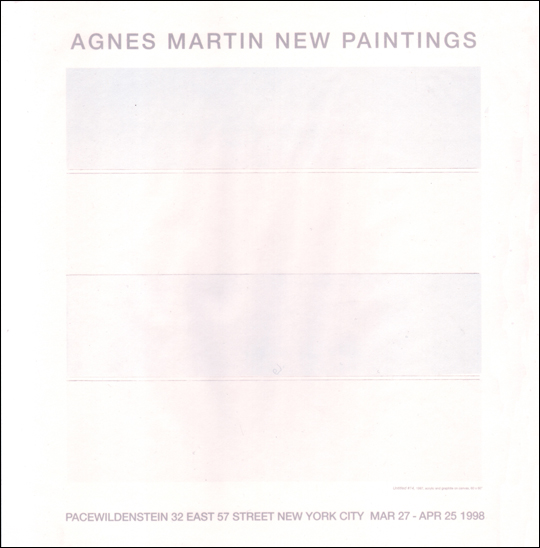 Agnes Martin : New Paintings