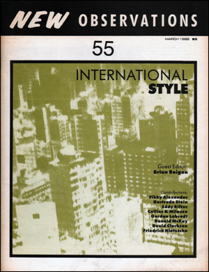 New Observations : International Style