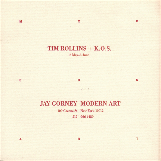 Tim Rollins + K.O.S.