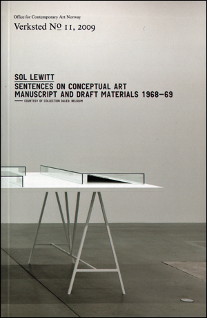Sol LeWitt : Sentences on Conceptual Art, Manuscript and Draft Materials 1968 - 69. Sol Lewitt